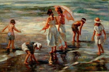 yxr065aD13 impressionist children Oil Paintings